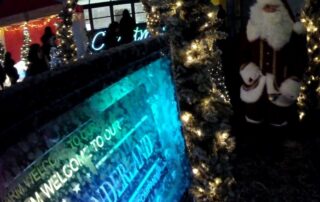 Bespoke Winter Wonderland Light up Sign hire