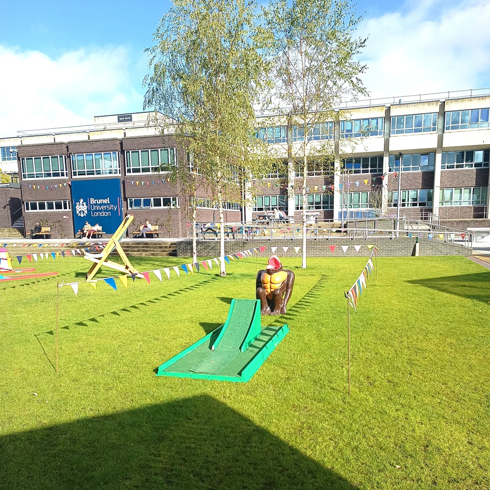 University event with Crazy Golf hire