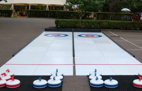 curling adult and child hire